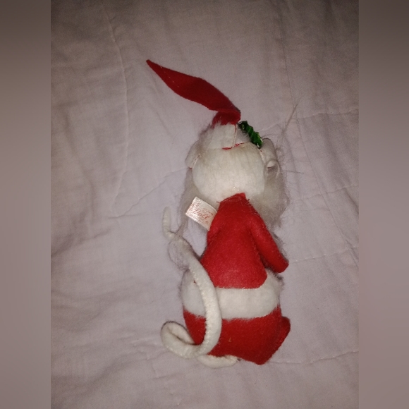 Vintage Annalee 1970 Santa Mouse Posable Doll 8" Tall Christmas - Picture 5 of 10